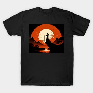 Samurai Silhouette #25 T-Shirt